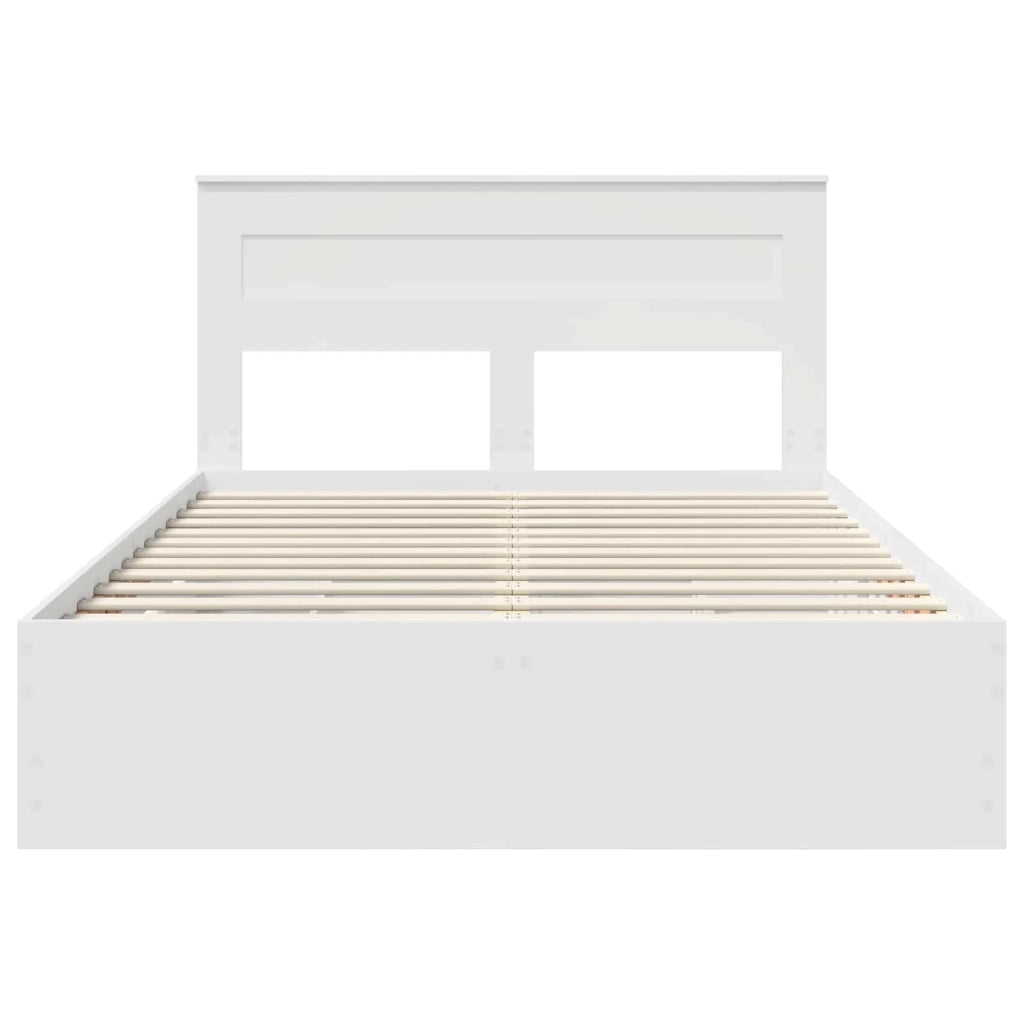 Struttura del letto Bianco 160 x 200 cm Legno Ingegnerizzato