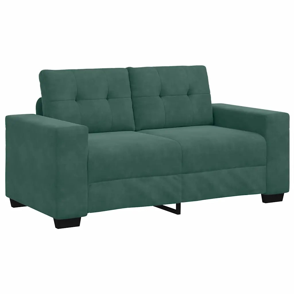Set di divani 3 pcs Verde Scuro 221 x 80 x 80 cm Velluto 3324641