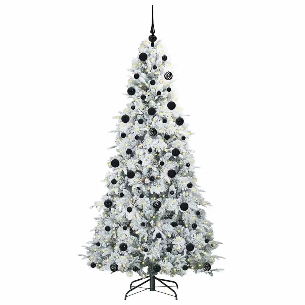 Albero di Natale Artificiale con Rami Pieghevoli Bianco 210 cm 3397498