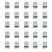 Adattatore Tripla Spina Elettrica 2P+T 16A con 3 Presa Bipasso 10A/16A 2P+T 250V Max 1500W Bianco