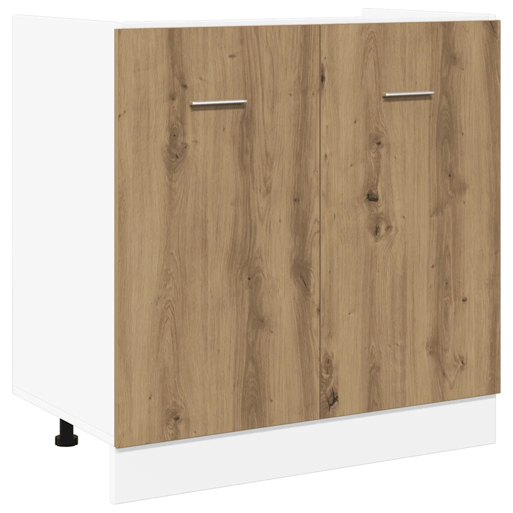 Mobile Sottolavello "Lyon"-Armadietto da bagno Artigianale 80x46x81,5 cm