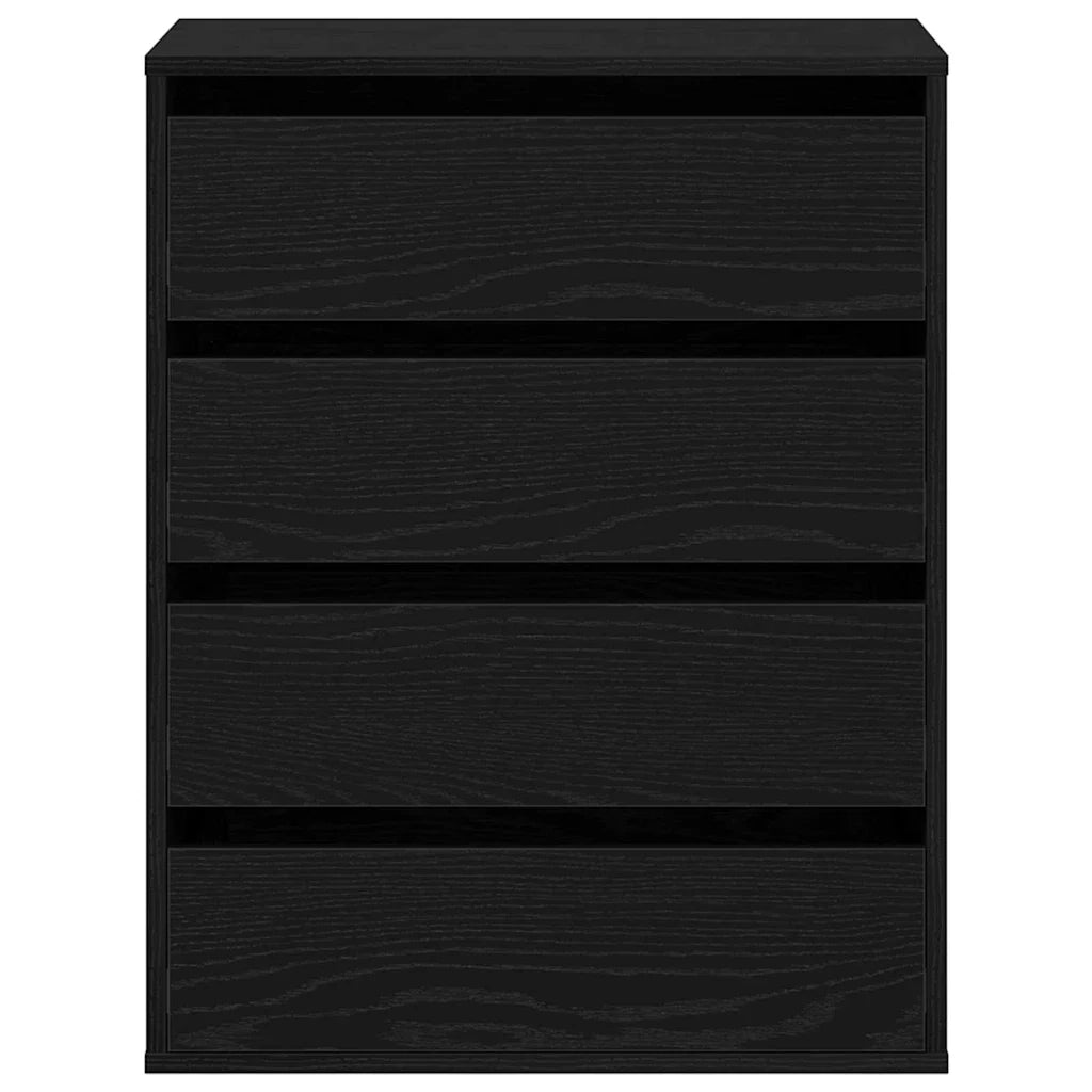 Mobiletto a cassetti moderno per un'organizzazione ottimale 60 x 41 x 76 cm legno composito nero 02_0052158