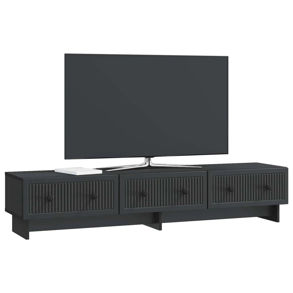 Mobile TV Nero 147 x 34,5 x 30 cm Legno ingegnerizzato