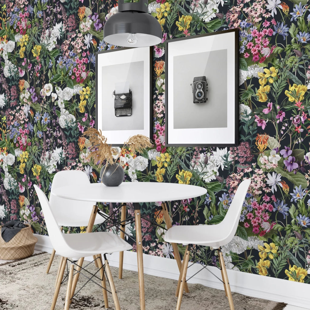 Carta da Parati Fiori Botanici Carta Vegana 250x200cm 5,5mq 