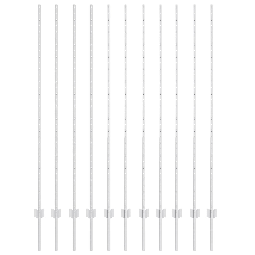 Posti recintivi 22 pcs U-Channel 160 cm Acciaio zincato