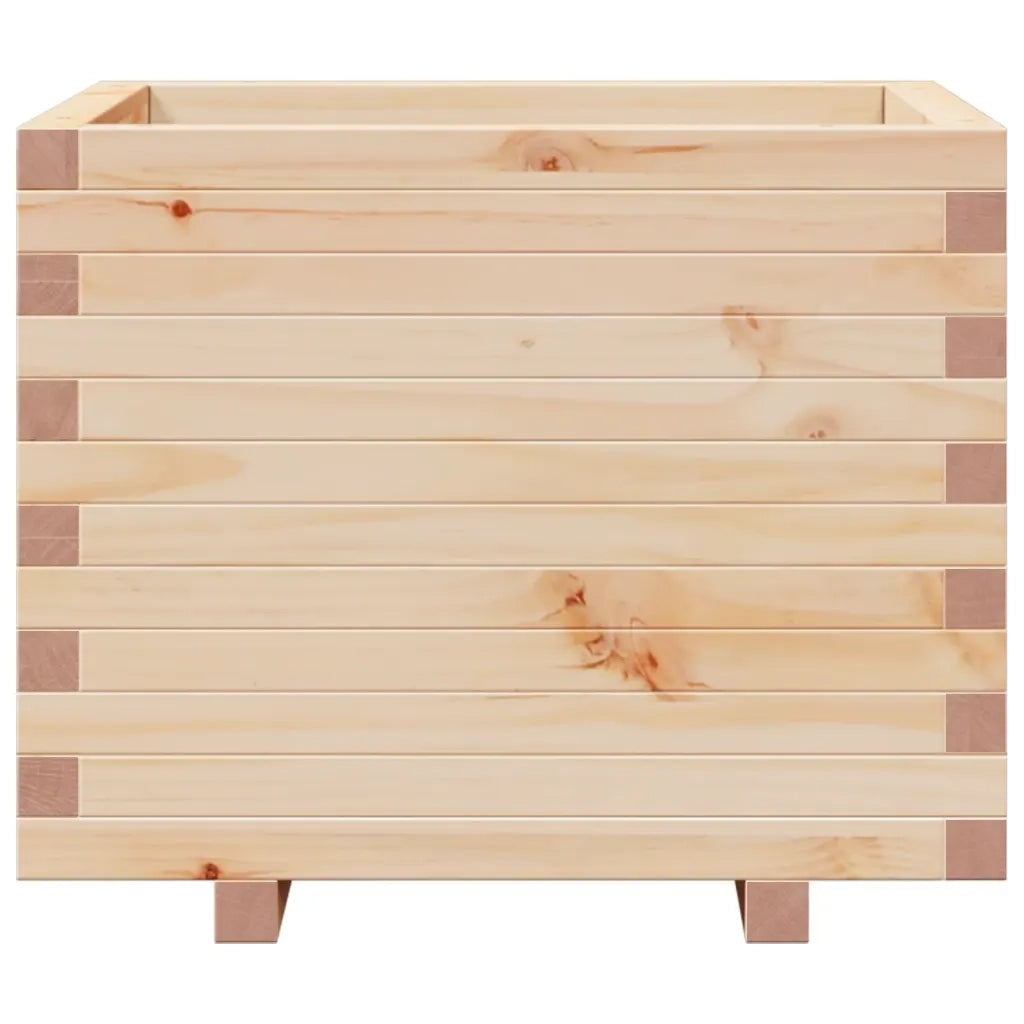 Fioriera | Cassetta per fiori | Vaso da Giardino 60x60x49,5 cm in Legno Massello di Pino