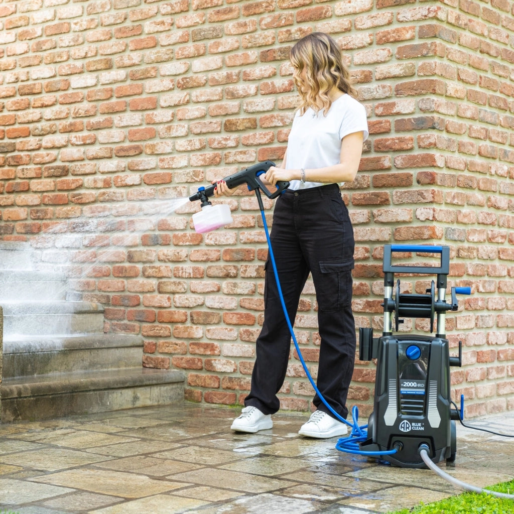 AR Blue Clean e-2000 HRD Idropulitrice ad Alta Pressione con Sonda Sturatubi e Patio Cleaner (2000 W, 150 bar, 440 l/h)