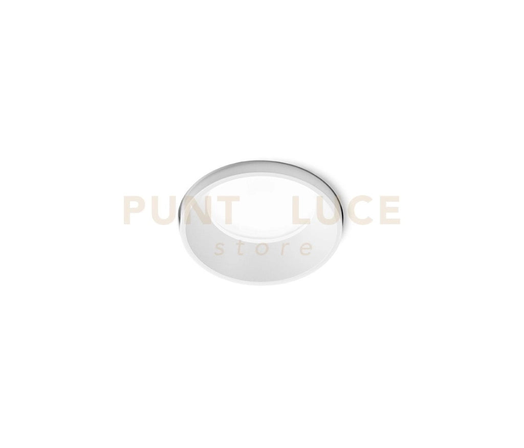 THESSALY faretto da Incasso 1 Luce Bordo Raso bianco IP54 attacco GU10 d.6cm