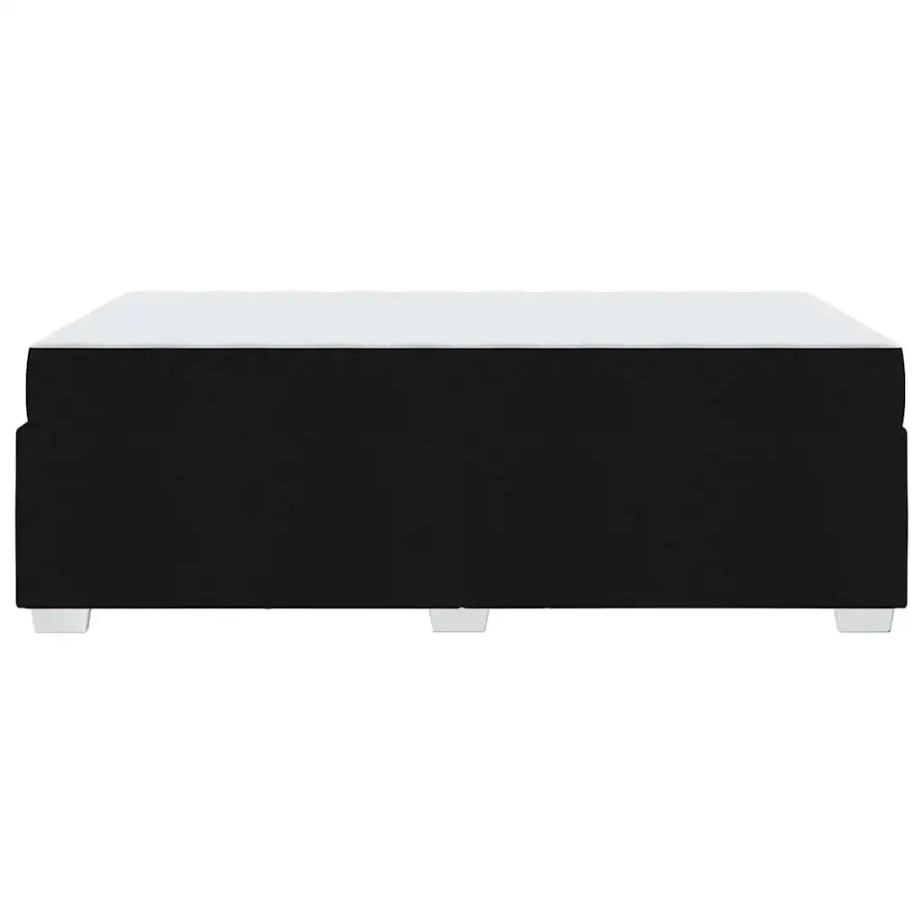 Struttura del letto con materasso Nero 120 x 190 cm Tessuto