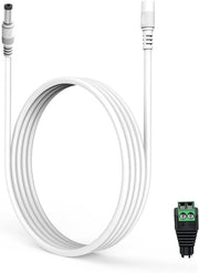 Cavo di estensione 5M DC compatibile con le telecamere di sorveglianza e le strisce LED.