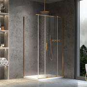 Cabina Doccia Rea Montana Gold Brush 140x100