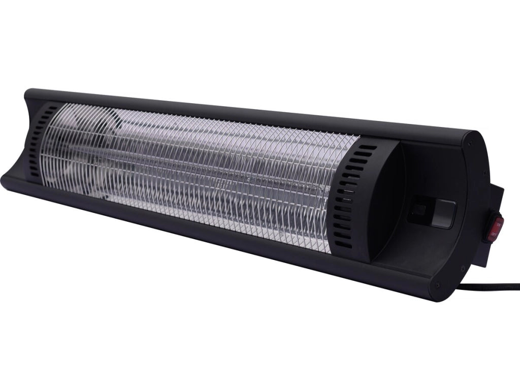 Riscaldatore elettrico radiante in fibra di carbonio "Bola" - 2000W - Nero