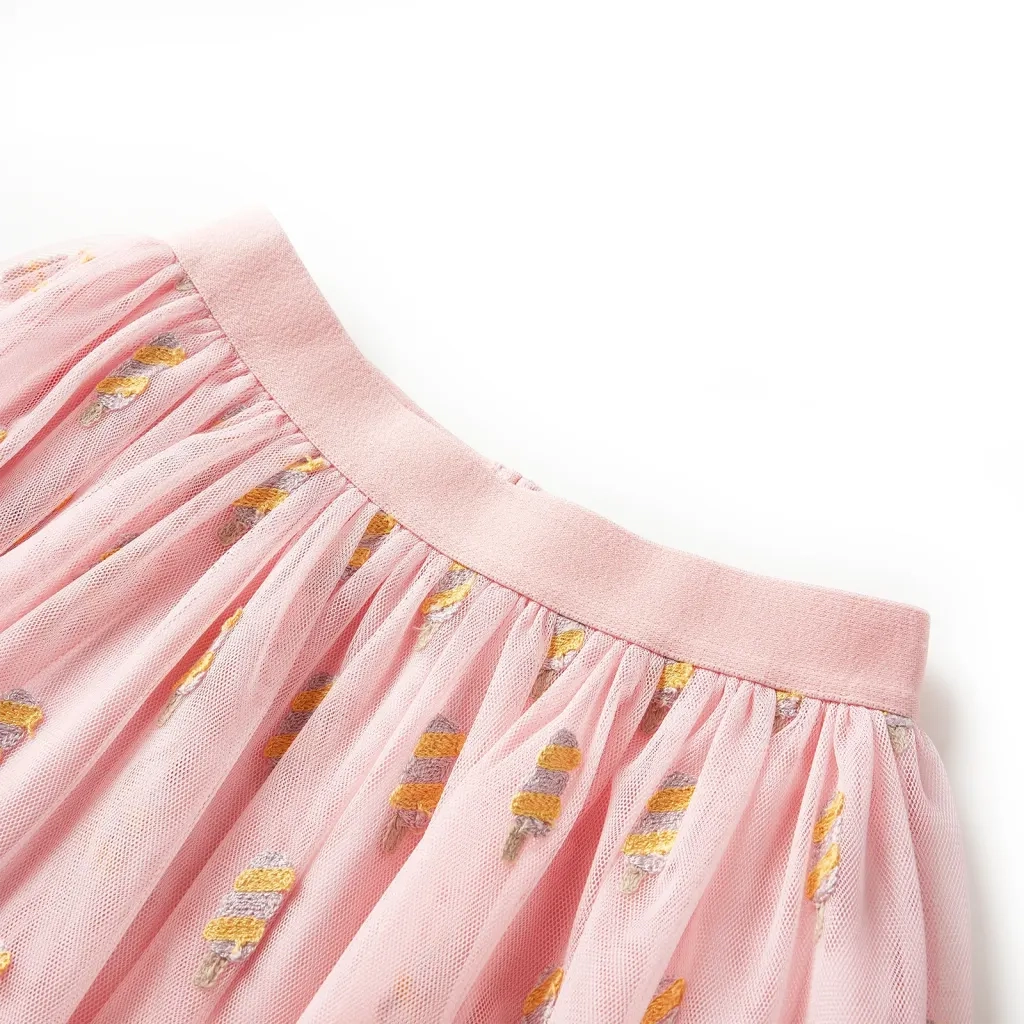 Gonna da Bambina con Tulle Rosa Chiaro 140 CFW6711184