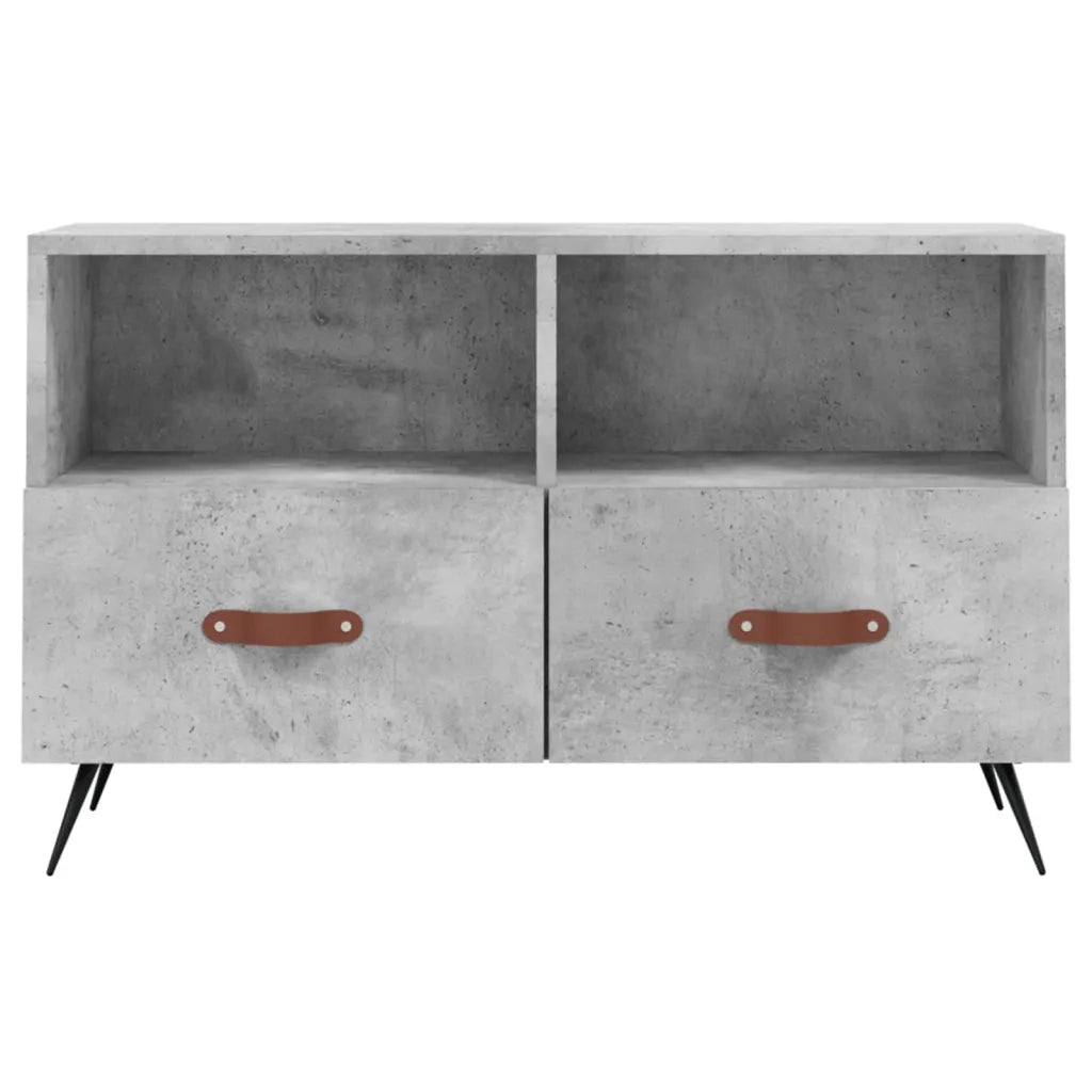 Mobile per TV Grigio Cemento 80x36x50 cm Legno Multistrato 828944