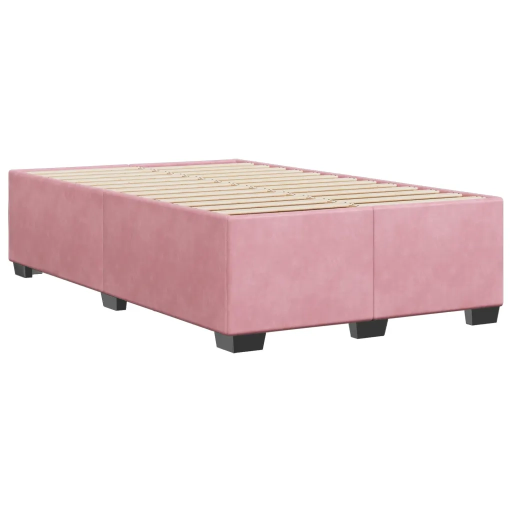 Giroletto-Struttura Letto Rosa 120x200 cm in Velluto 644134