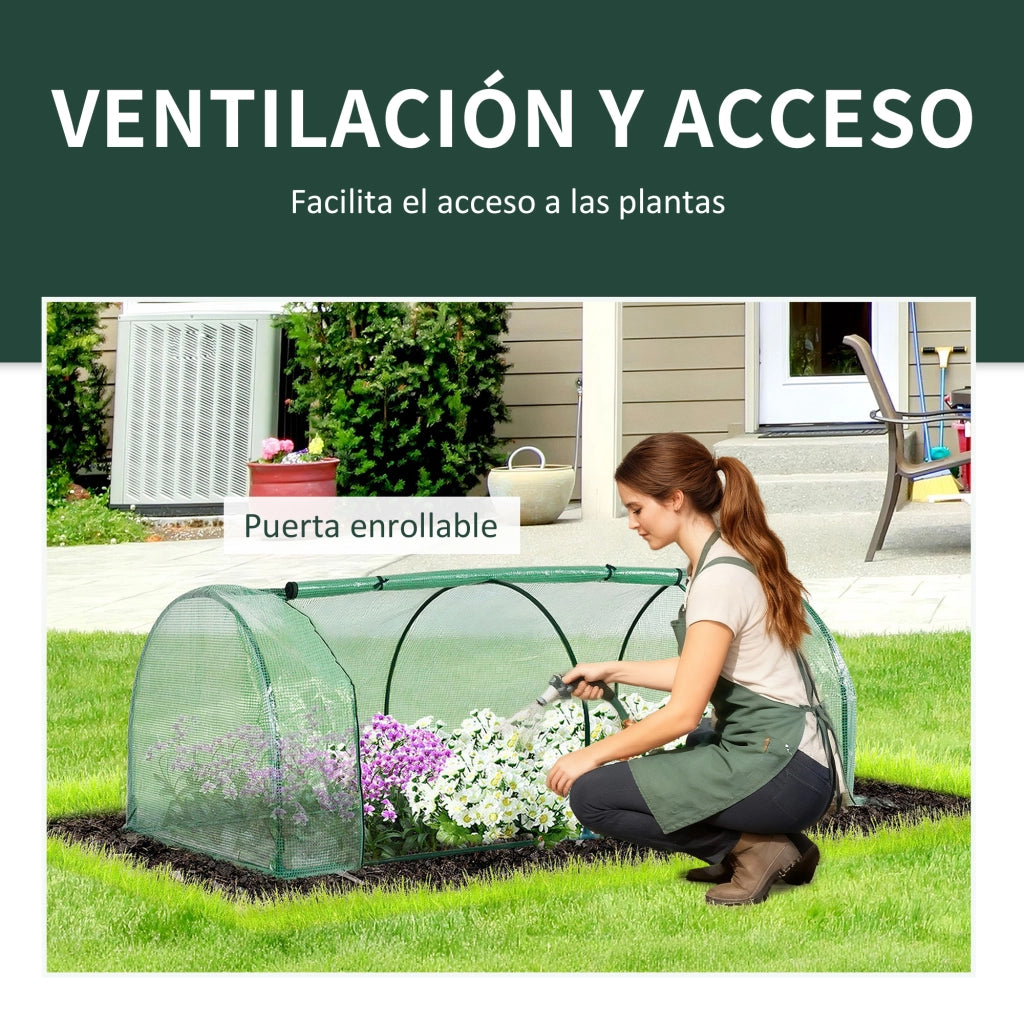 Mini Serra da Giardino ¨C zephmum ¨C Verde 200x100x80 cm