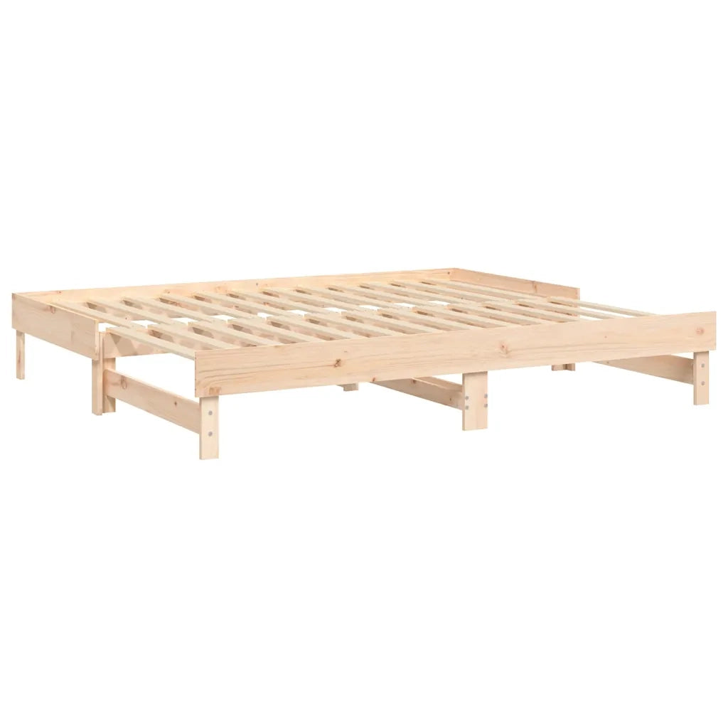 Dormeuse Estraibile 2x(80x200) cm in Legno Massello di Pino 823384