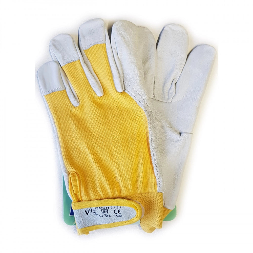 Guanti da lavoro g/520 supporto pelle di suino e cotone, taglie disponibili  9