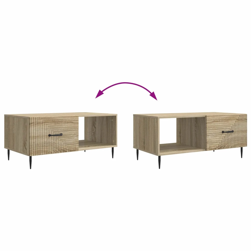 Tavolino da salotto Rovere Sonoma 90 x 50 x 40 cm 894957