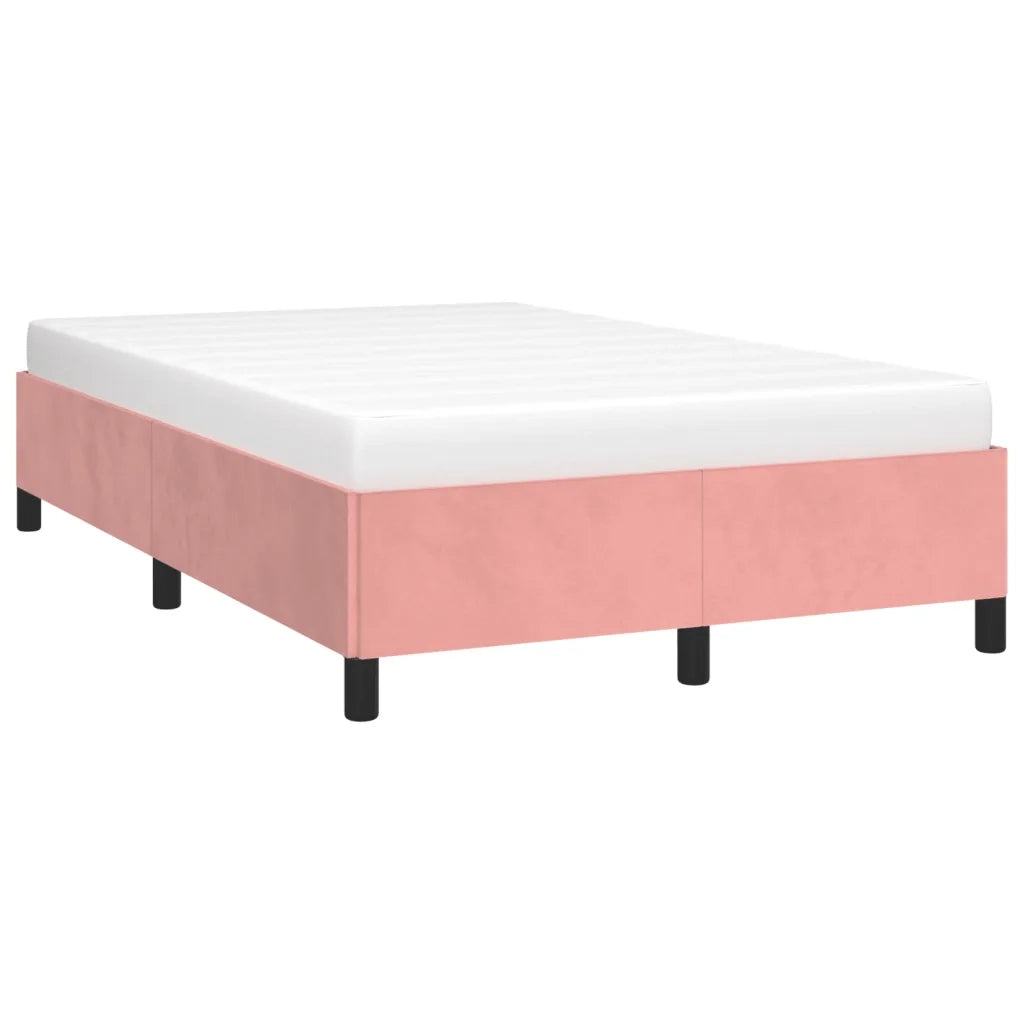 Giroletto senza Materasso Rosa 120x190 cm Velluto 379533