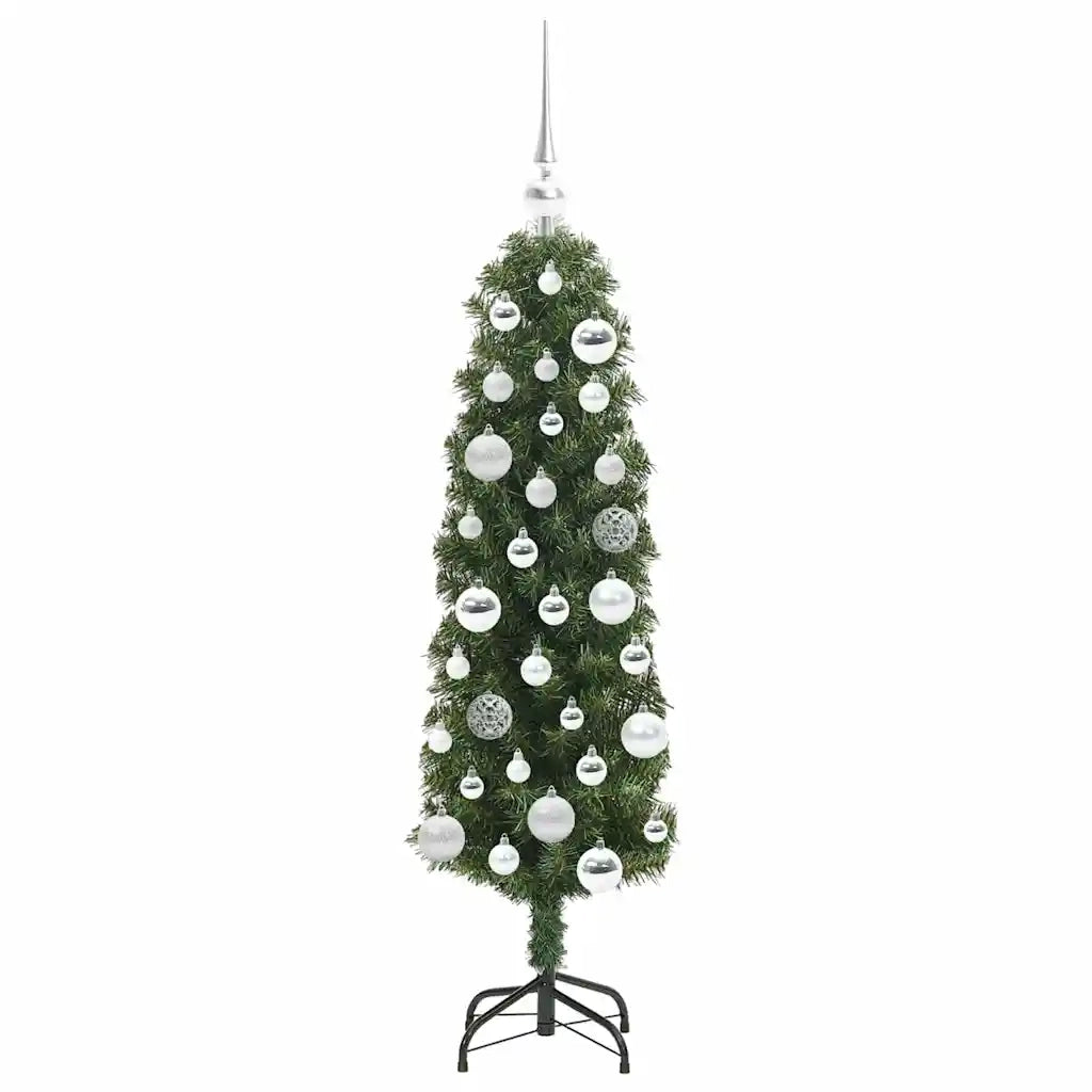 Albero di Natale | Decorazioni natalizie artificiale con 150 LED Verde 120 cm