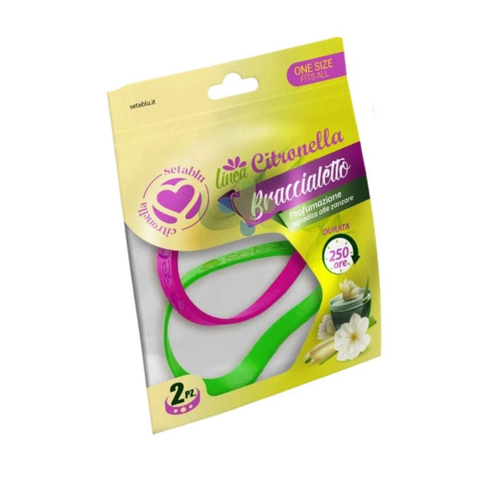 Trade Shop - Set 40pz Da 2 Bracciali Braccialetto Citronella Repellente Zanzare Adulti Bambini 023786 -