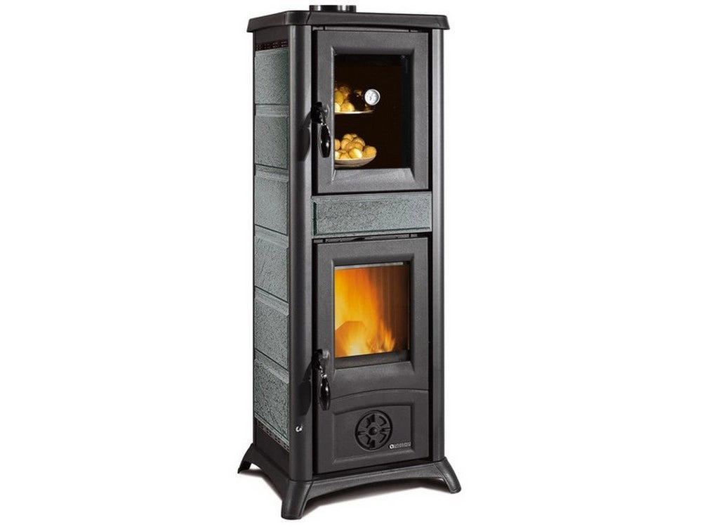 1pz la nordica stufa a legna gemma forno col. pietra naturale cod:ferx.vit53905