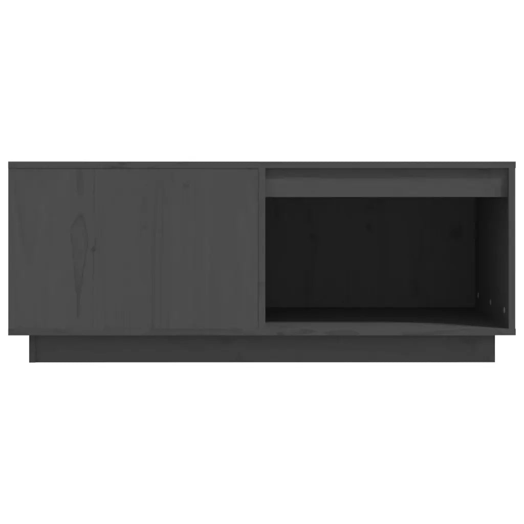 Tavolino da Salotto Grigio 100x101x40,5 cm Legno Massello Pino 814521