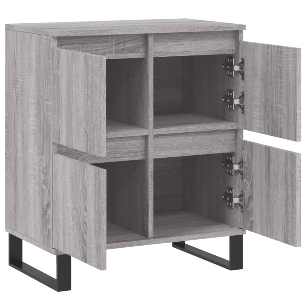 Credenza | Madia | Buffet da pranzo | Armadio da pranzo Grigio Sonoma 60x35x70 cm in Legno Multistrato
