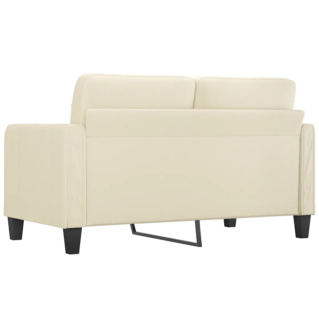 Divano a 2 Posti-Sofa 2 Posti Crema 140 cm in Similpelle 855045