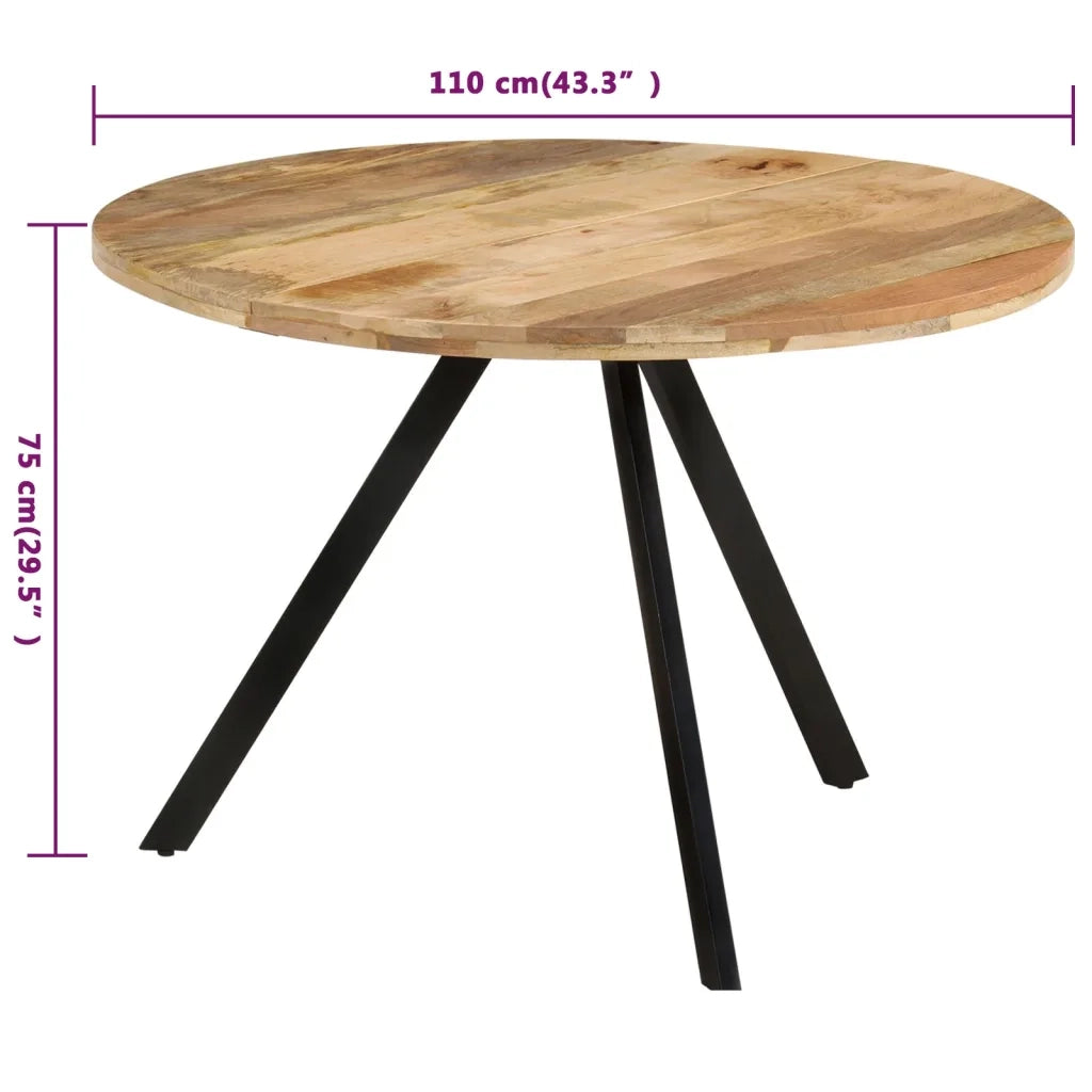 Tavolo da Pranzo 110x75 cm in Legno Massello di Mango cod mxl 15377