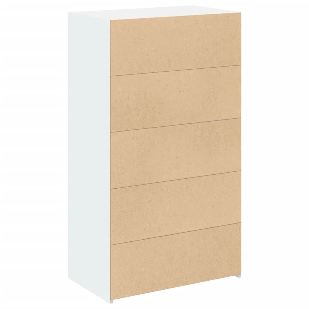 Buffet credenza cassettiera armadio mobile contenitore organizer cucina soggiorno salotto alto 70 x 41 x 124 cm legno ingegnerizzato bianco 02_0032763