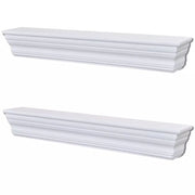 Aaliyah Scaffale da parete bianco da 2 pezzi 2702116/2