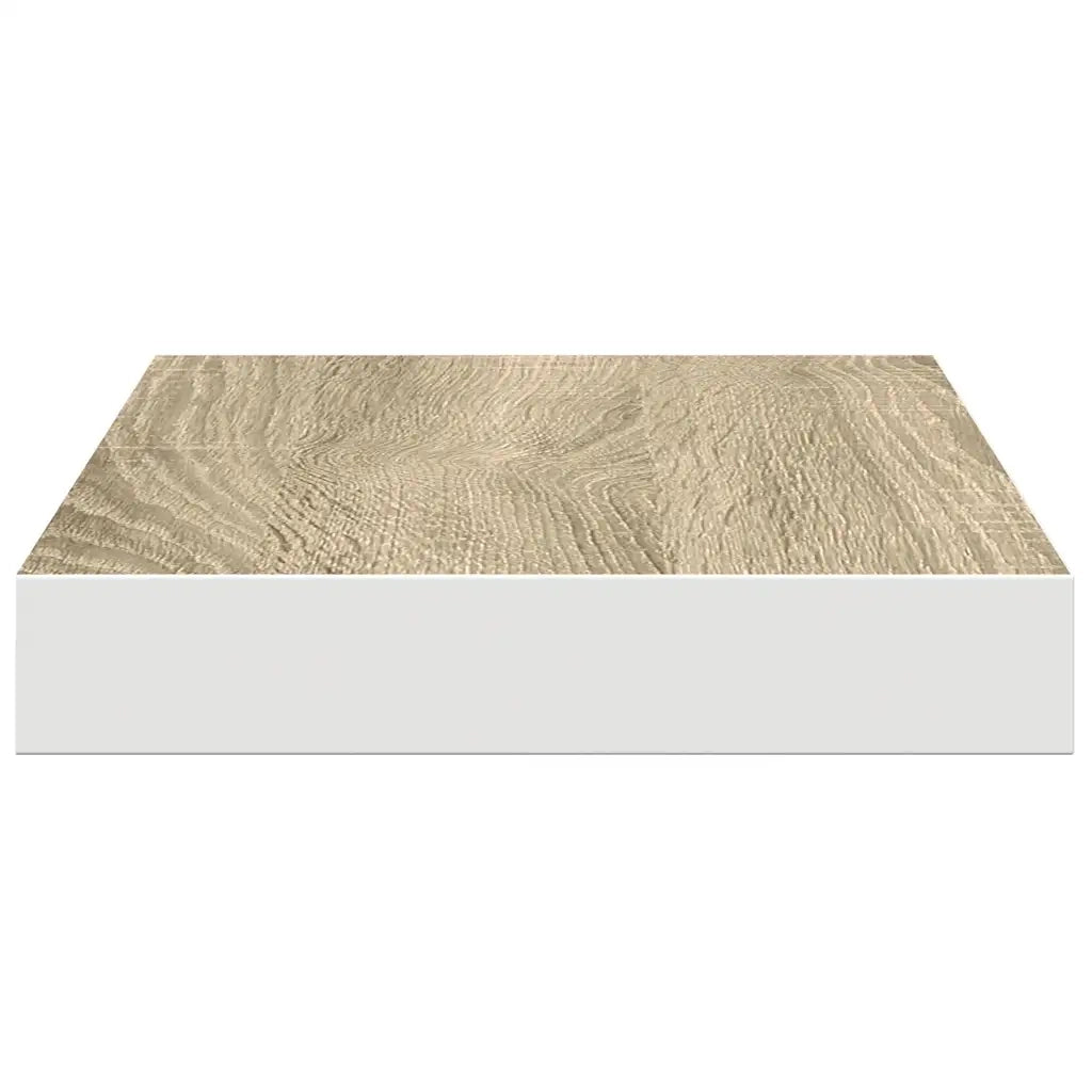 Scaffali a Parete 2 pz Rovere e Bianco 40x23x3,8 cm in MDF cod mxl 59596