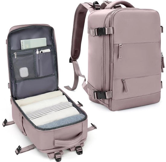 Borsa a Mano da Viaggio per Uomo 40x20x25 cm, Borsa a Mano da Viaggio con Porta Carica USB e Comparto Scarpe per Donne 45x36x20 cm