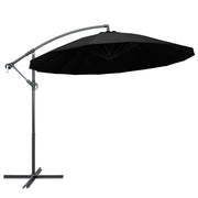 Ombrellone da esterno sospeso da 3 m con palo in alluminio nero 02_0008726