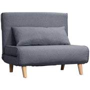 Divano letto ¨C zephmum ¨C grigio tessuto 94x78x80 cm