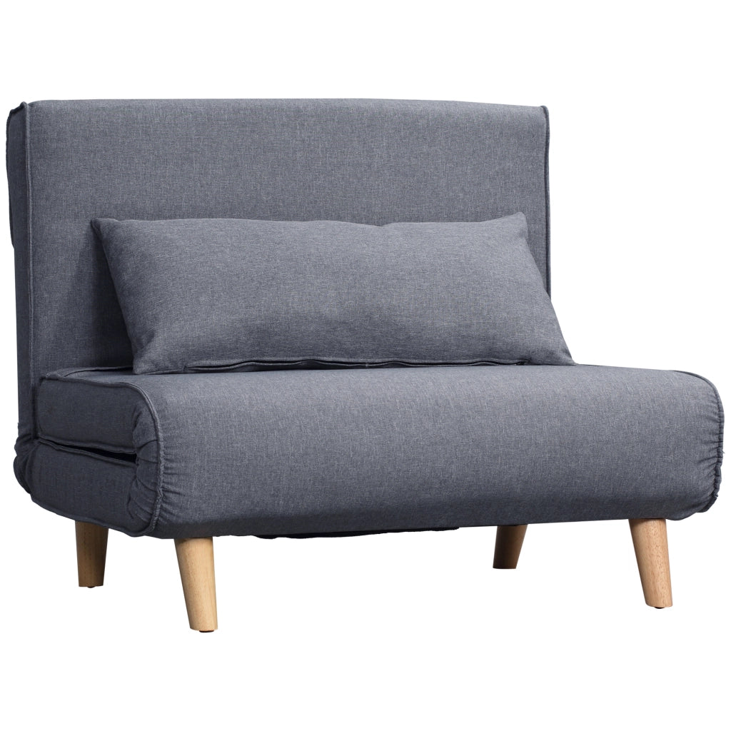 Divano letto ¨C zephmum ¨C grigio tessuto 94x78x80 cm
