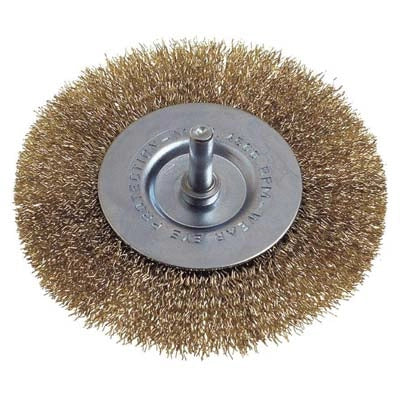 SPAZZOLA ACCIAIO CIRCOLARE + GAMBO PG - 468.50 MM  40 G.MM 6X25- 5 pezzi