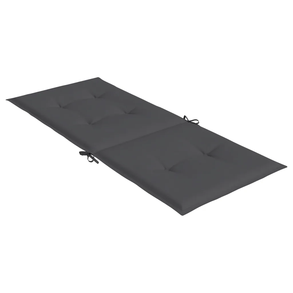 Cuscini per Sedie 6 pz | Cuscini per sedie Antracite 120x50x3 cm in Tessuto
