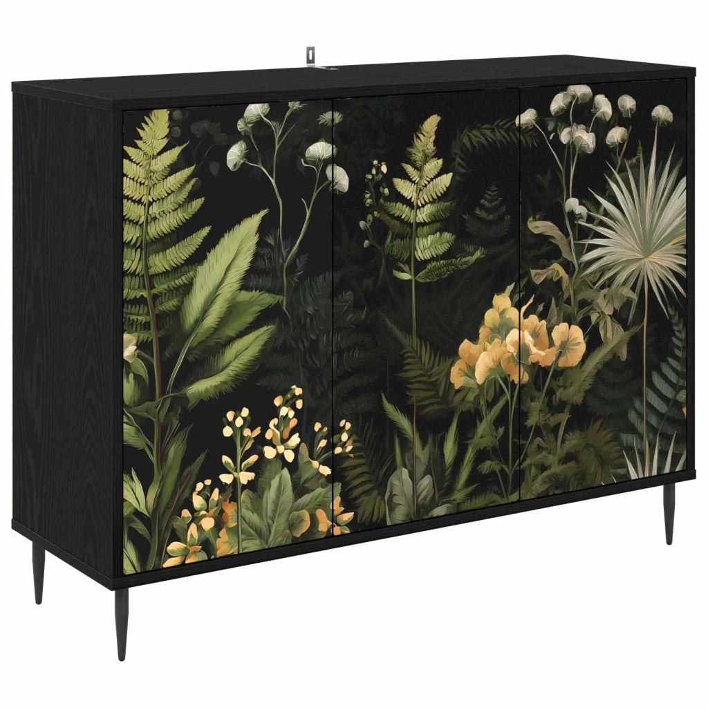 Credenza RHENEN Rovere Nero 102 x 33 x 76 cm 8006969