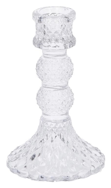 Candeliere Portacandela in Vetro Mell 1 Fiamma 8 cm h. 13 cm