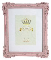 Biscottini Portafoto da appoggio verticale/orizzontale in resina finitura rosa anticata L26xPR2xH31 cm