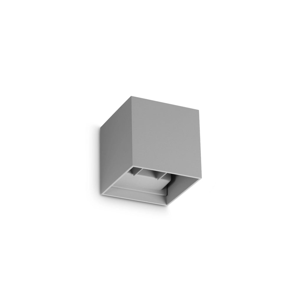 Applique Per Esterno Atom 2 Luci Led Grigia