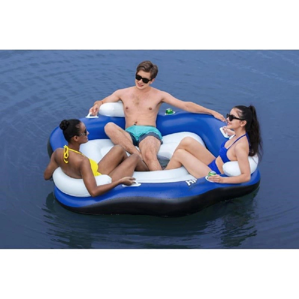 Trade Shop - Isola Galleggiante Per 3 Persone 191x178 Cm Con Portabicchieri E Maniglie 43111 -