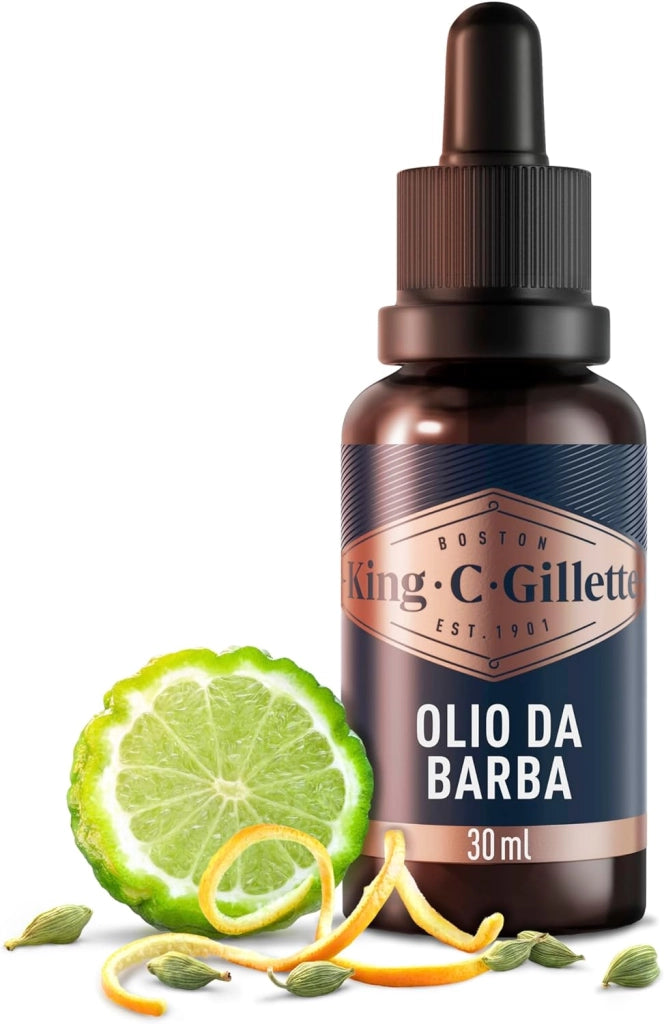 GILLETTE OLIO BARBA KING C. IDRATANTE 30 ML PER PELLE SECCA