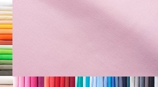 Tessuto a maglia XXL al metro | Doppio: 75 cm largo | Singolo: 150 cm largo | Colore: 25 Rosa chiaro | 0,75 m lungo | 96% cotone, 4% elastan | Jersey | 1buy3 | Prezzo base per metro quadrato: € 11,10
