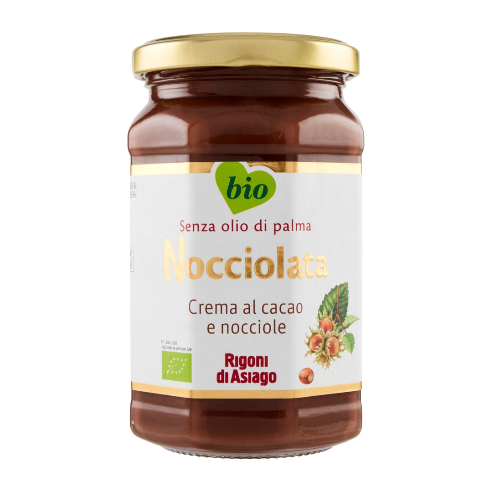 Rigoni di asiago nocciolata bio crema al cacao e nocciole vasetto 270 grammi