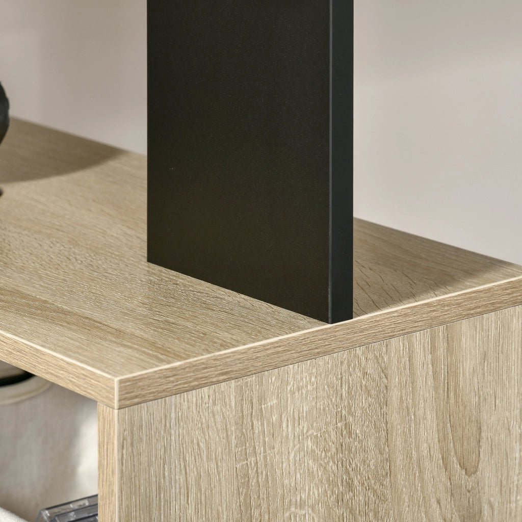 Scrivania con Libreria per Camera, Scrivania Ufficio, Scrivania Porta PC in Legno Multicolore, 120x60x148cm