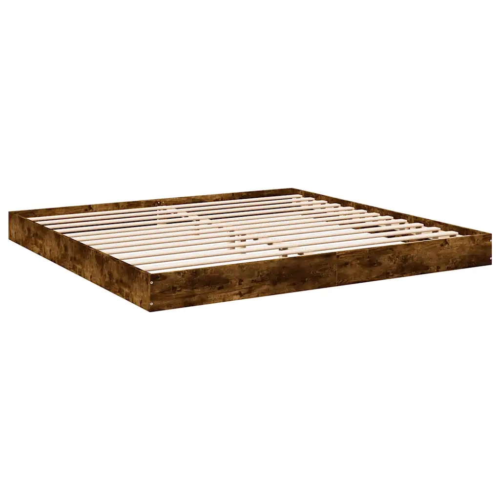 Giroletto senza Materasso Rovere Fumo 180x200 cm in Truciolato 842004